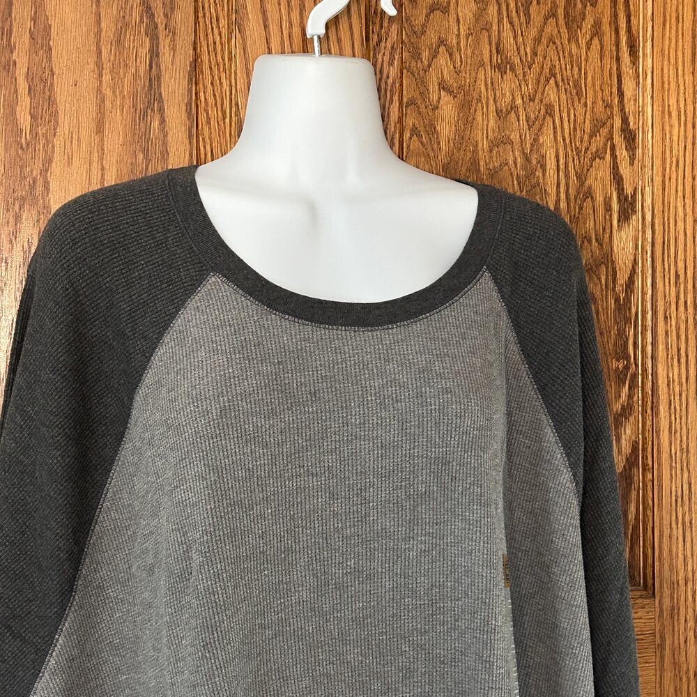 Foundry Long Sleeve Waffle Crew Neck T-shirt NEW 5XL Big and Tall gray